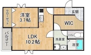 ワードローブ次郎丸の間取り画像