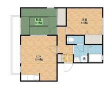 ハイカムールふじやま Aの間取り画像