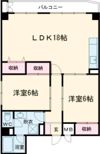 みちのくコーポの間取り画像