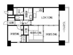 花房国分寺マンションの間取り画像