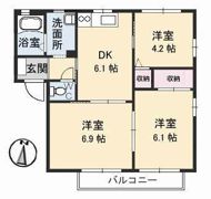 サリーレ太陽Ⅱ A棟?の間取り画像