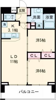 ラグゼナ流山おおたかの森の間取り画像