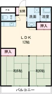 川杉マンションの間取り画像