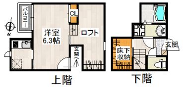 CB川越フーガの間取り画像