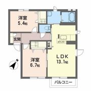 メゾンアズマ Bの間取り画像