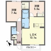 シャーメゾンサニーサイドの間取り画像