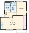勝屋ハイツ A棟の間取り画像