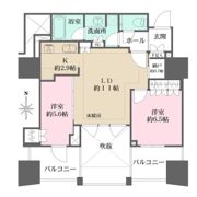 プラウドタワー名駅の間取り画像