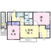 ニュークレストール・ノブAの間取り画像