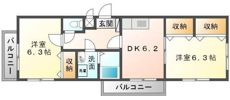 マリベール伊予の間取り画像