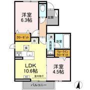 モンシャトー岐南Ⅱの間取り画像