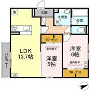 ディーソルビア石塚町 Bの間取り画像