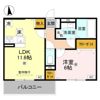 Lumiere du Soir（ﾘｭﾐｴｰﾙ ﾄﾞｩ ｿﾜｰﾙ） Deuxの間取り画像