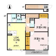アレ・デ・フルール西向日駅前 B棟の間取り画像
