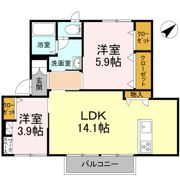 フレグランス原 B棟の間取り画像
