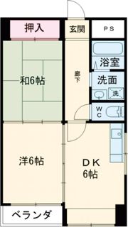 エバーグリーンⅡ番館の間取り画像