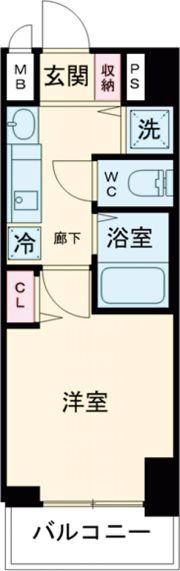 ララプレイス三宮東アスヴェルの間取り画像