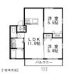 ARPEGEⅡの間取り画像
