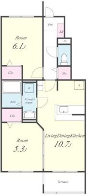 メゾンドベルⅡの間取り画像