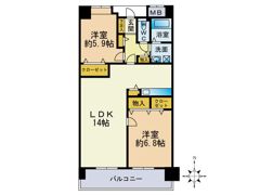 リジェール箱崎の間取り画像