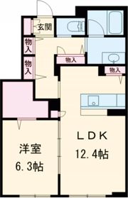 クレストヒル見付の間取り画像