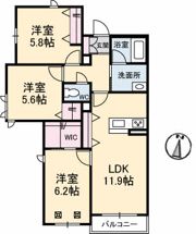 シャーメゾン祥の間取り画像