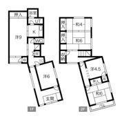 谷八木戸建貸家の間取り画像