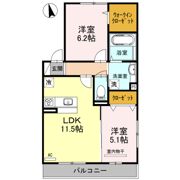 ルシエル メイキラ A棟の間取り画像