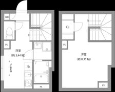 Monsoleil水天宮の間取り画像