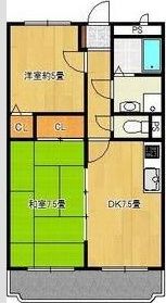ハイルネッサンス Aの間取り画像