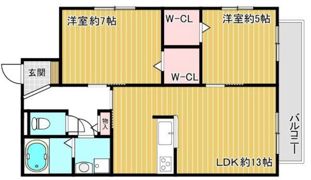 アデアコートB棟の間取り画像