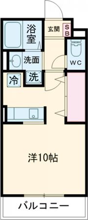 continent花影Ⅰの間取り画像