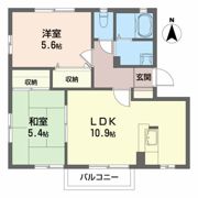 ドミール泉川 Cの間取り画像