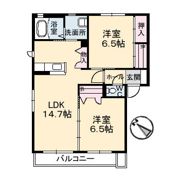 SAKURA B棟の間取り画像