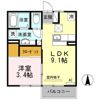 アルコバレーノ蛇田 Aの間取り画像