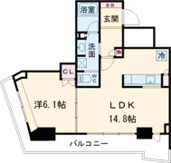 ジークレフ新神戸タワーの間取り画像