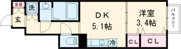 Grand Terrace長町南Ⅱの間取り画像