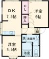 スカイハイツ倉永の間取り画像