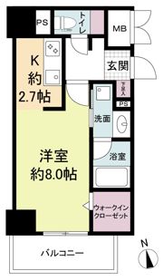 ウェルブライト博多ステーションの間取り画像