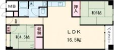 夢野ハイタウン3号棟の間取り画像