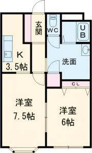 カーサフィオーレの間取り画像