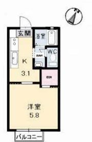 メゾン デラ W C棟の間取り画像