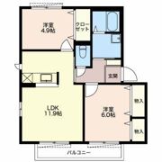 イーストパークBの間取り画像