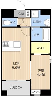 LIBTH西新の間取り画像