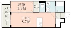 ラ・シック嘉島Ⅲの間取り画像