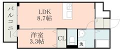ラ・シック嘉島Ⅲの間取り画像