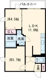 プレステージ14番館の間取り画像