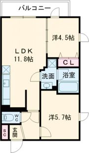 プレステージ14番館の間取り画像