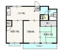 サニーハイツ原口Bの間取り画像