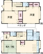 守屋貸家の間取り画像